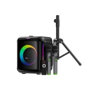 Klipxtreme KLS-653 trípode con 2 micrófonos
